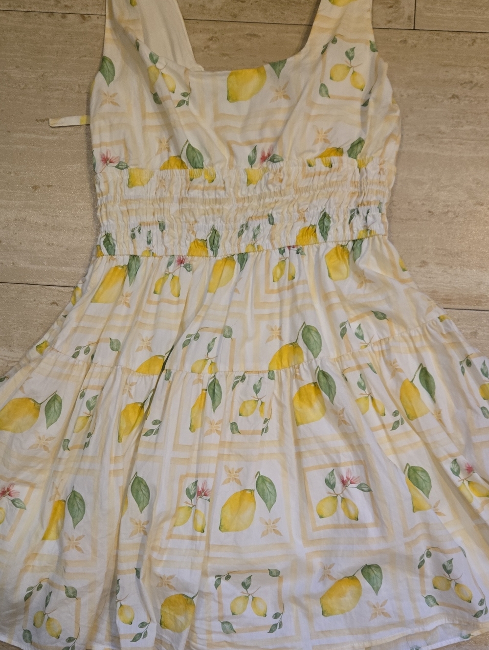 Petal & Pup Lemon Print Smocked Sundress - Picture 8 of 12